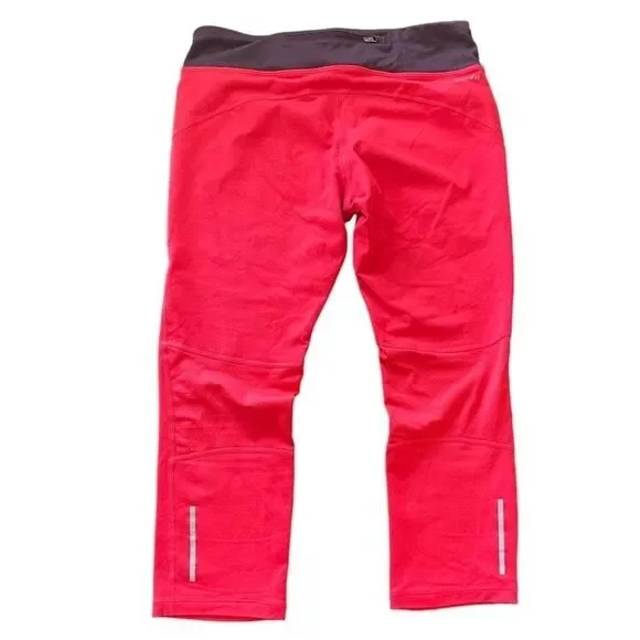 Nike Dri Fit Epic Run Cropped Leggings in Red/Maroon - Picture 2 of 6